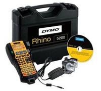 DYMO Rhino 5200 Hard Case Kit - Étiqueteuse - Noir et blanc - transfert thermique - Rouleau (1,9 cm ) - outil de coupe