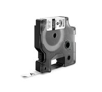 Dymo Rhino Black on White Vinyl Tape