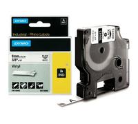 DYMO RHINO Etiquette en vinyle, 19 mm x 5,5 m, noir/jaune