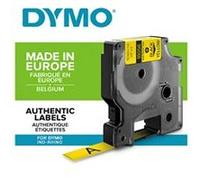 DYMO Rhino - Etiquettes Industrielles Gaine Thermorétractable, 12mm x 1.5m, Noir sur Jaune G