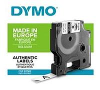 DYMO Rhino - Etiquettes Industrielles Nylon Flexible 12mm x 3.5m - Noir sur Blanc G