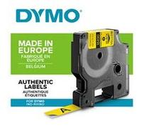 DYMO Rhino - Etiquettes Industrielles Nylon Flexible 12mm x 3.5m - Noir sur Jaune G