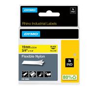 DYMO Rhino Étiquettes industrielles Nylon flexible rouleau de 19 mm x 3,5 m