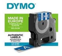 Dymo Ruban d'étiquetage 1805417 Vinyle 19 mm x 5,5 m Blanc sur bleu