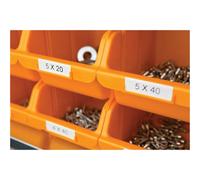 DYMO Rhino - Polyester - noir sur blanc - Rouleau (1,2 cm x 5,5 m) 1 cassette(s) bande permanente - pour Rhino 4200, 6000, 6000 Hard Case Kit