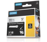 DYMO RhinoPRO Bande d'étiquettes permanentes polyester blanc 9mm