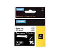 DYMO RhinoPRO Clear Polyester - Polyester - adhésif permanent - transparent - rouleau (0,9 cm x 5,5 m) 1 cassette(s) ruban - pour Rhino 4200, 6000, 6000 Hard Case Kit