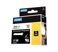 DYMO RhinoPRO Permanent Polyester - Ruban adhésif permanent en polyester - noir sur transparent - Roll (1.9 cm x 5.5 m) 1 rouleau(x) - pour Rhino 5000, 6000, 6500; RhinoPRO 5000, 6000, 6500