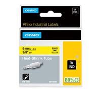 Dymo RhinoPRO Ruban Thermo rétractable 19mm x 1.5 m Noir/Jaune