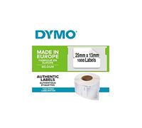 Dymo Rouleau d'étiquettes 11353 – 1000 étiquettes 25 x 13 mm adhésif décollable multi-usages
