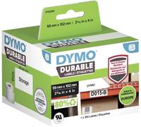 Dymo Rouleau détiquettes 102 x 59 mm film polypropylène blanc 300 pc(s) fixation permanente 2112290 Etiquette universelles, Etiquette pour adresse