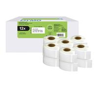 Dymo étiquettes autocollantes LW 25×54 mm – 12 rouleaux 500 étiquettes (6.000) pour LabelWriter