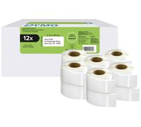 DYMO LW étiquettes de retour autocollantes | 25 mm x 54 mm | 12 rouleaux 500 étiquettes faciles à décoller (lot de 6.000) | pour les étiqueteuses LabelWriter