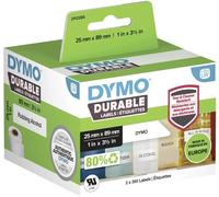 Dymo Rouleau détiquettes 89 x 25 mm film polypropylène blanc 700 pc(s) fixation permanente 2112285 Etiquette universelles, Etiquette pour adresse