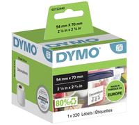 Dymo 99015 (S0722440) - (54 mm x 70 mm) - Noir sur blanc - Étiquette