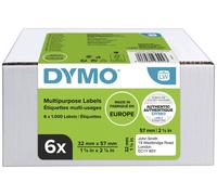DYMO Rouleau d'étiquettes pack bundle 2093094 2093094 57 x 32 mm papier blanc 6000 pc(s) fixation permanente Etiquette