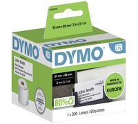 Dymo S0929100 - (51 mm x 89 mm) - Noir sur blanc - Étiquette