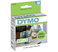 Dymo S0929120 - (25 mm x 25 mm) - Noir sur blanc - Étiquette