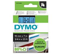 Dymo Ruban D1 19 mm x 7 m noir sur bleu 45806