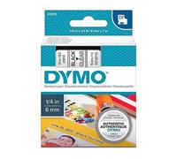 Dymo 43610 (S0720770) - (6 mm) - Noir sur transparent - Ruban