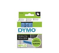 Dymo Ruban D1 S0720560 pour étiqueteuse - 12 mm x 7 m - Noir sur Bleu