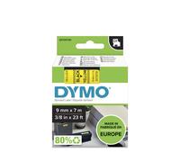 Dymo Ruban D1 S0720730 pour étiqueteuse - 9 mm x 7 m - Noir sur Jaune