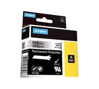 Ruban encreur DYMO IND RHINO 18485 polyester Couleur de ruban: métallique Couleur de police:noir 9