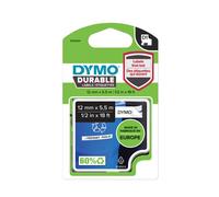 Dymo – Ruban d'étiquetage D1 1978364 – Vinyle durable – Noir sur blanc – 12 mm x 5,5 m