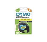 DYMO Ruban d'étiquetage 91202 (S0721620) 12 mm x 4 m Noir sur jaune Polyester