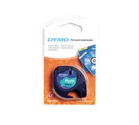 Dymo Ruban d'étiquetage LetraTag 12 mm x 4 m - noir sur vert