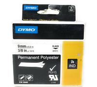 DYMO S0718240 18482 Bande Pour Étiquettes Autocollant Polyester Blanc (9mm 5,5mt
