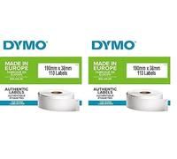Dymo S0722470 Rouleaux d'étiquettes LabelWriter, 38 x 190 mm, blanc (Lot de 2)