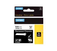Dymo Originalband 1805442 noir auf weiß 6mm x 5,5m Polyester permanent