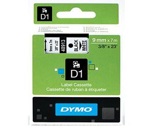 DYMO Thermiques Marque Modèle Ruban TT D1 40913 Blanc/Noir 9MMX7M POLIEST