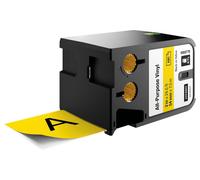 DYMO Xtl 5.1cm (54mm) Tout Usage Vinyle Étiquettes, Noir Sur Jaune - DYMO