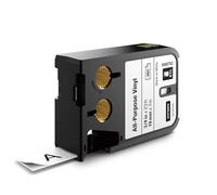 Ruban vinyle - continu - 19 mm - noir - blanc - pour étiqueteuses XTL 300/500 Dymo