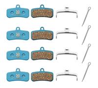 Dymoece Lot de 4 paires de plaquettes de frein de vélo pour Shimano D03S D02S Saint BR-M810 BR-M820 Deore XT BR-M8020 BR-M8120 ZEE BR-M640 XTR BR-M9120 Tektro HD E725 M735 M745 M750 TRP SL