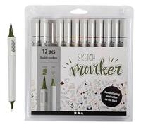 DYNABOOK - Sketch Markers Marcatori Doppi, 12 Pz