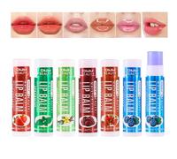 Dynaeuty Ensemble de 6 BaumesÀLèvres Assortis, Baume Lèvres Hydratant Parfumés aux Fruits, Soin des lèvres Hydratation longue durée pendant