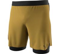 Short 2 en 1 dynafit alpine pro kaki noir homme