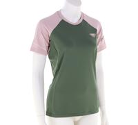 Maillot manches courtes dynafit alpine pro kaki rose femme