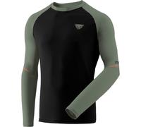 DYNAFIT Alpine Pro L/s Tee - Homme - Noir / Vert - taille 46/S- modèle 2025