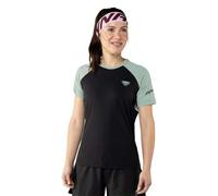 DYNAFIT Alpine Pro W S/s Tee - Femme - Noir / Vert - taille M- modèle 2025