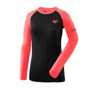 DYNAFIT Alpine Pro W L/s Tee - Femme - Noir / Rouge / Rose - taille M- modèle 2025