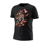 DYNAFIT Blacklight Co T-shirt - Homme - Noir / Orange / Gris - taille M- modèle 2025