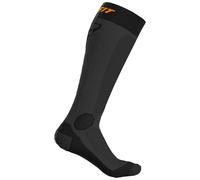 Dynafit - Chaussettes hautes en laine de mérinos - Tour Warm Merino Socks Asphalt en Laine - Taille 39-42 - Noir Noir 39-42