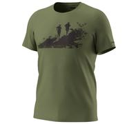 Dynafit - Graphic Cotton S/S Tee - T-shirt - 54 - military green / runners