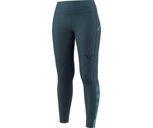 Dynafit - Legging coupe-vent de trail/running - Trail Reflective Tights W Cinder en Softshell - Taille M - Gris Gris M