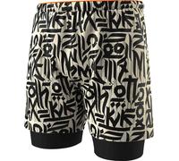 Dynafit - Short trail léger et respirant - Trail 2In1 Shorts M Overcast pour Homme - Taille L - Beige Beige L