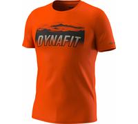 T-shirt Dynafit Transalper Graphic manches courtes orange intense noir - L
